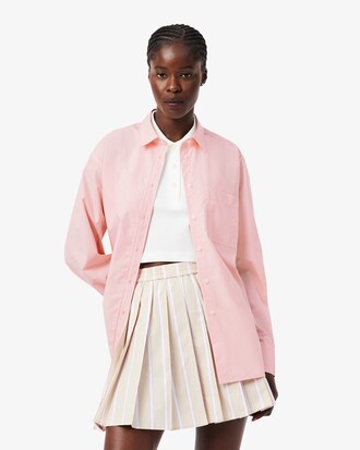 Camicia oversize in popeline di cotone