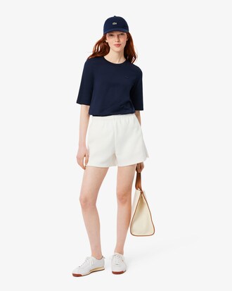 T-shirt in morbido cotone con maniche a tre quarti