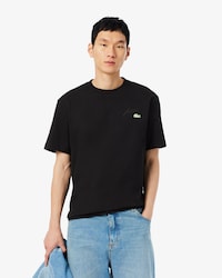 T-shirt con ricamo tradizionale in jersey pesante