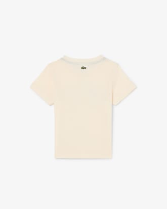 T-shirt in cotone con coccodrillo stampato