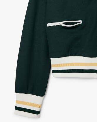 Felpa a righe con zip