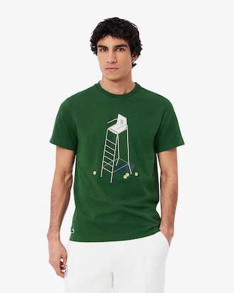 T-shirt da tennis con stampa Heritage
