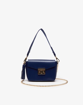 Borsa a tracolla quadrata in pelle spalmata Live Mate da donna