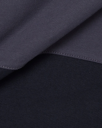 Felpa color block con cappuccio e zip