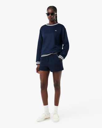 Shorts in piqu&eacute; di produzione francese