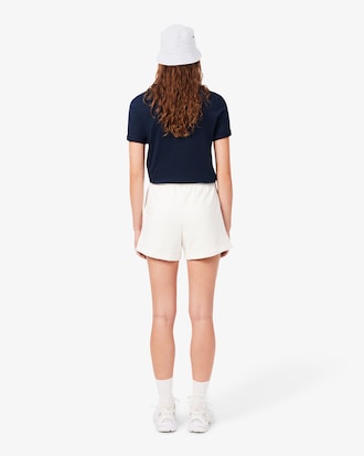 Shorts in tessuto felpato