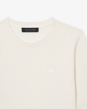 T-shirt in piqu&eacute; in seta Runway