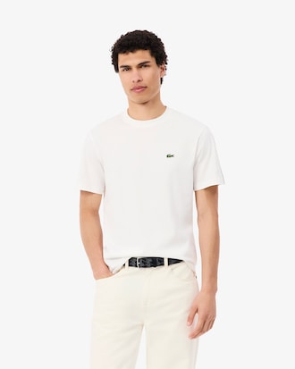 T-shirt con fascia a righe con marchio