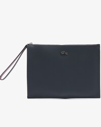 Pochette in canvas piqué spalmata Anna