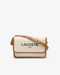 Borsa a tracolla in canvas con patta Heritage