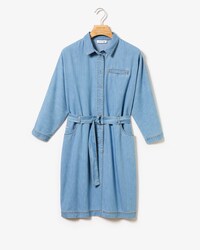 Vestito da donna con cerniera in jeans leggero