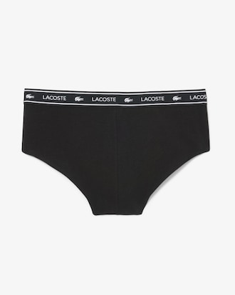 Pantaloni corti in cotone stretch con logo in vita