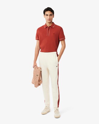 Pantaloni felpati affusolati color block