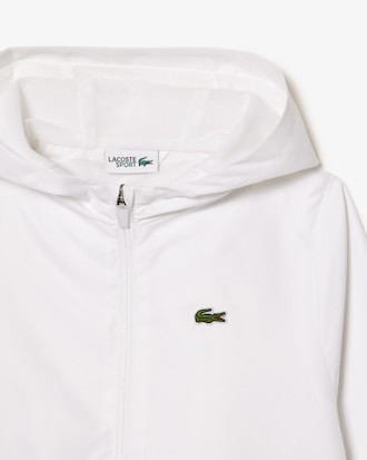 Giacca sportiva con zip e cappuccio