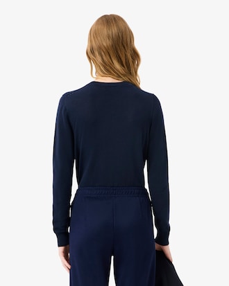 Maglione girocollo in maglia 3D