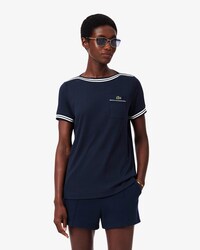 T-shirt con scollo a barchetta di produzione francese