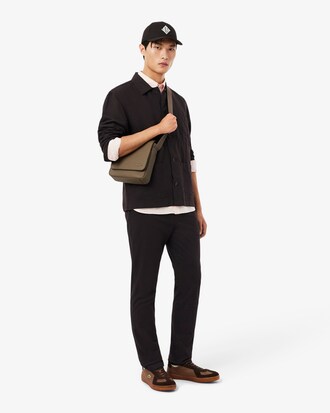 Pantaloni chino elasticizzati slim fit in twill