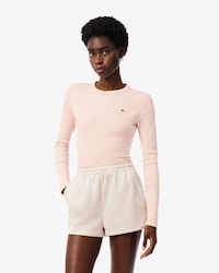 T-shirt in cotone a costine slim fit