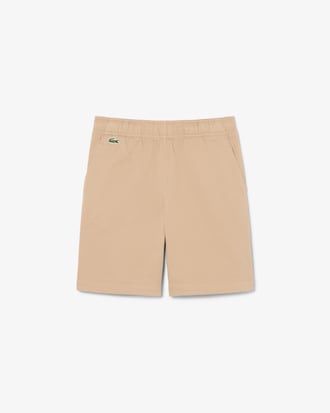 Shorts chino in twill di cotone elasticizzato
