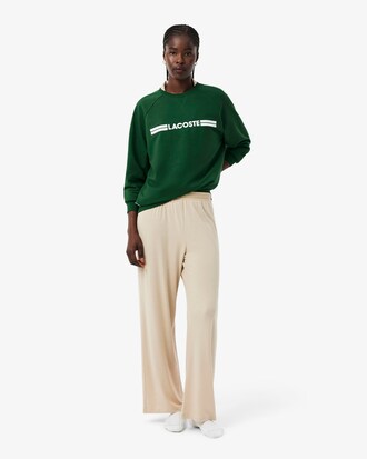 Felpa homewear in pile con logo