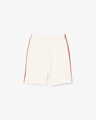 Shorts in tessuto felpato color block