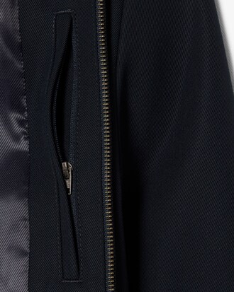 Giacca in twill di misto lana