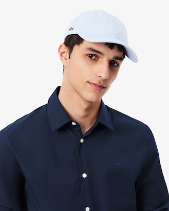 Camicia in popeline elasticizzato slim fit