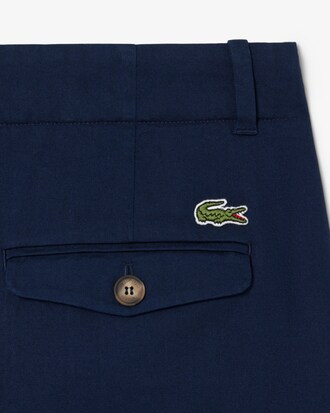 Pantaloni chino in gabardine elasticizzato wide fit