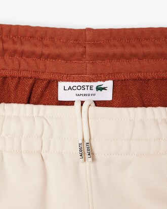 Pantaloni felpati affusolati color block