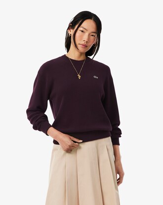 Maglione girocollo in cotone relaxed fit