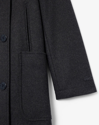 Cappotto lungo in misto lana