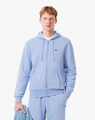 Felpa con cappuccio in pile con zip