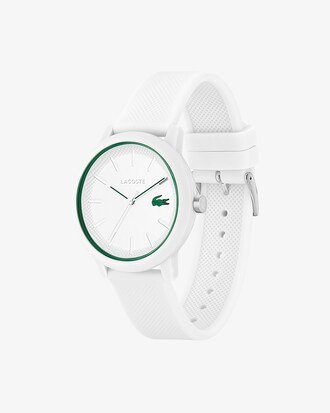 Orologio da uomo Lacoste.12.12 con cinturino bianco in silicone