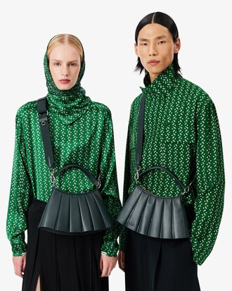 Borsa piccola in pelle Lenglen della sfilata