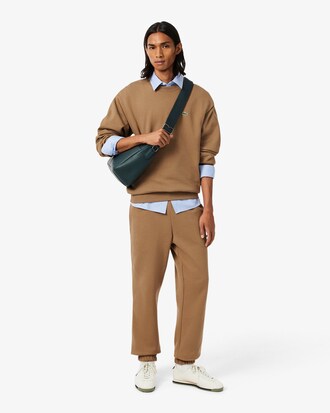 Pantaloni della tuta regular fit in tessuto felpato