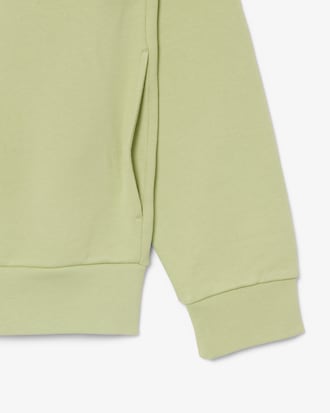 Felpa color block con cappuccio e zip