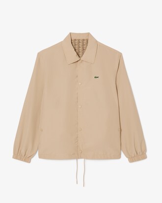Giacca con monogramma double face bimateriale