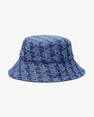 Cappello da pescatore con monogramma jacquard