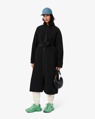 Cappellino in gabardine con stampa Lacoste