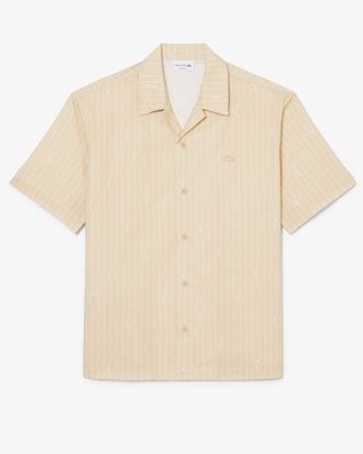 Camicia in twill stampata relaxed fit