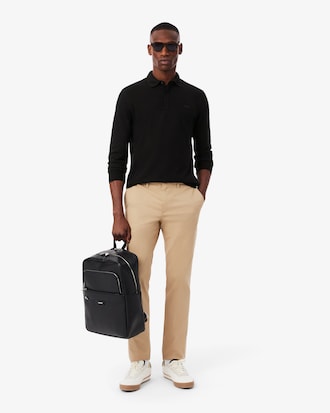 Polo regular fit in piqu&eacute; elasticizzato Paris