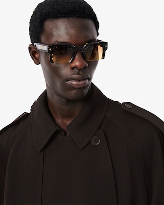 Trench in lana Runway