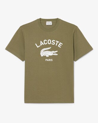 T-shirt in cotone con stampa del brand