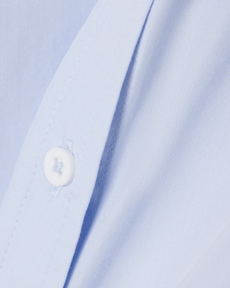 Camicia in popeline con stemma ricamato