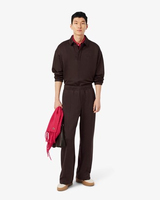 Joggers in tessuto felpato loose fit