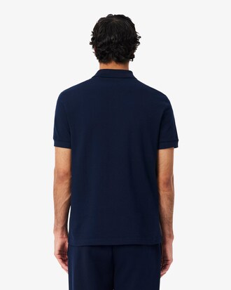Polo con logo a righe regular fit