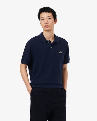Polo in maglia boucl&eacute; classic fit