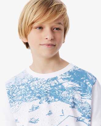 T-shirt in jersey stampa tennis