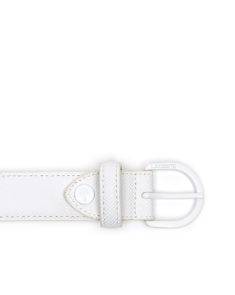 Cintura L.12.12 Concept in petit piqu&eacute; monocromo con fibbia ad ardiglione da donna