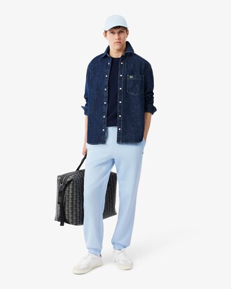 Pantaloni della tuta regular fit in tessuto felpato